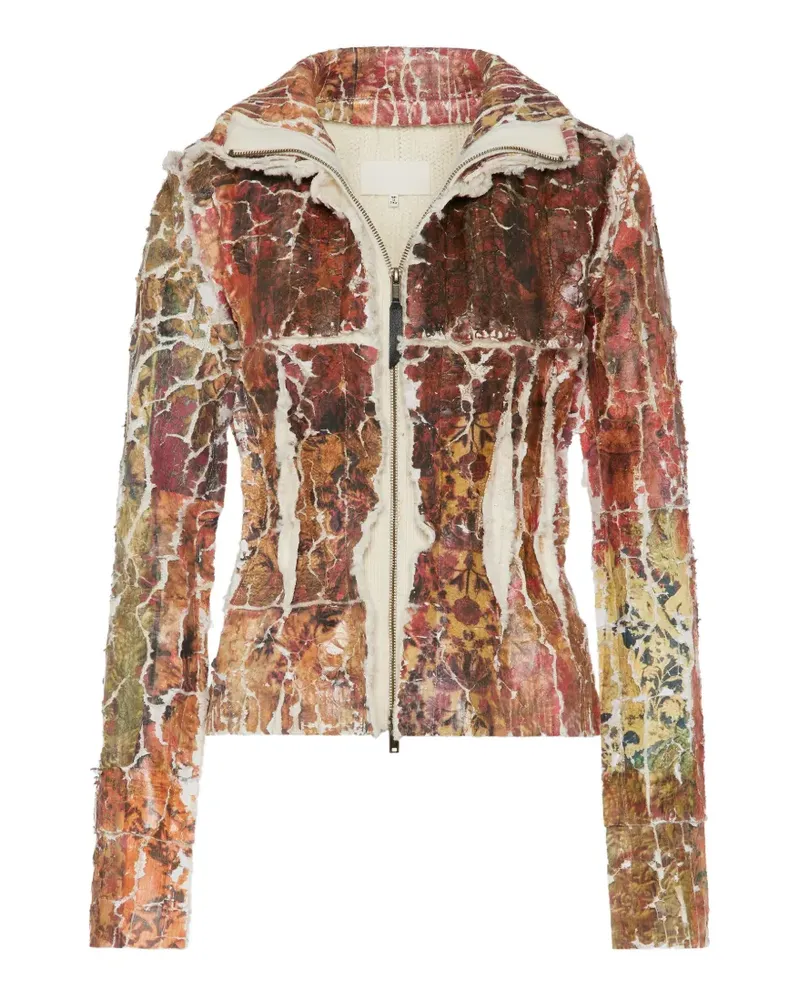 Maison Margiela Cardigan mit Blumenmuster - Rot Rot