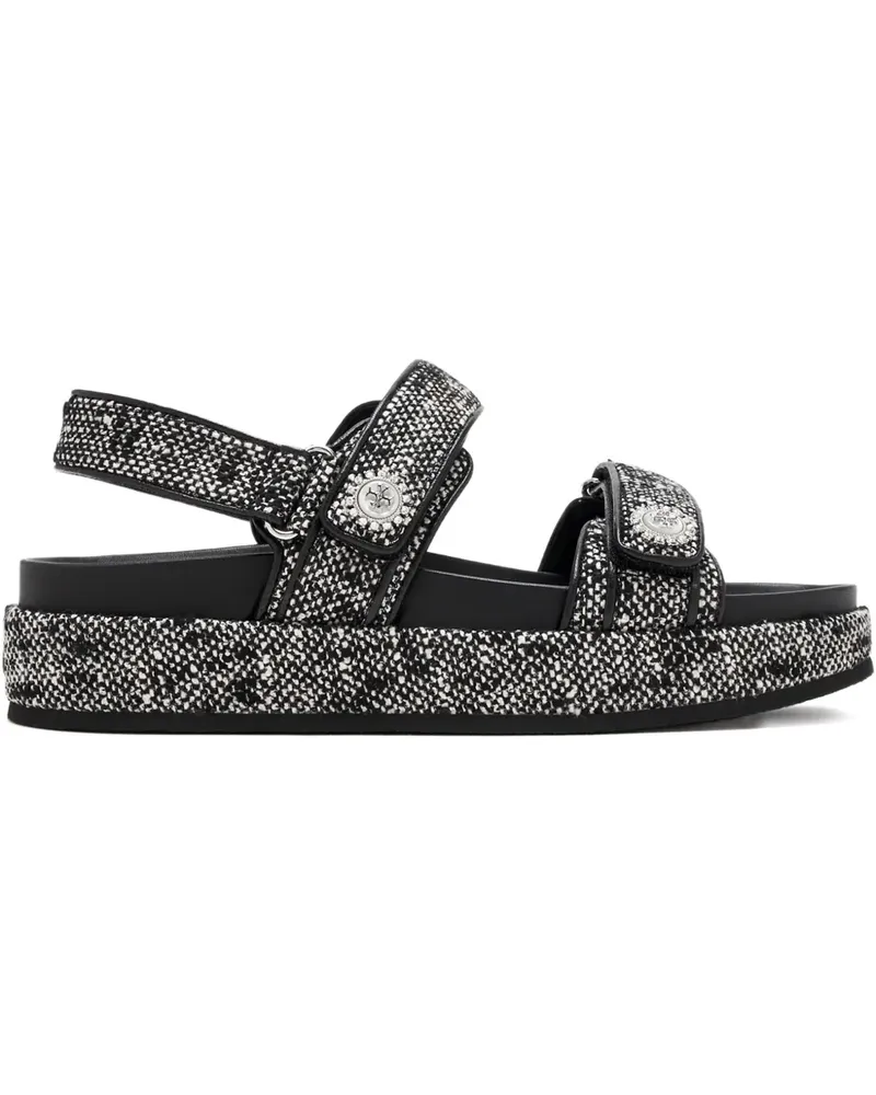 Tory Burch Verzierte Plateau-Sandalen - Schwarz Schwarz