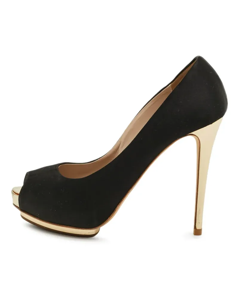 Le Silla platform peep-toe pumps - Schwarz Schwarz