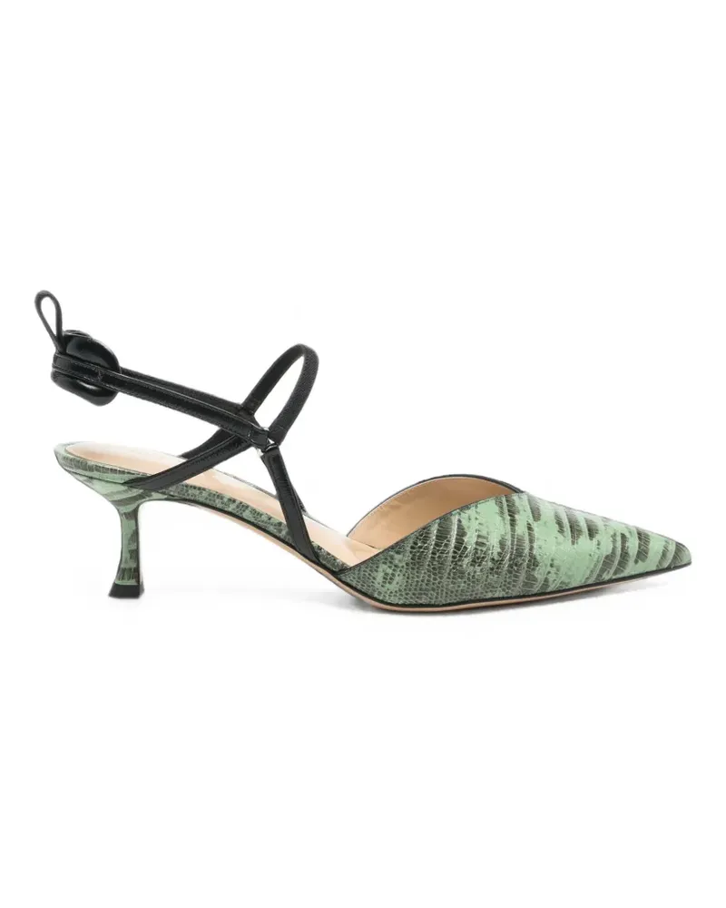 Fendi Colibri Pumps mit Schlangenprint - Grün Grün