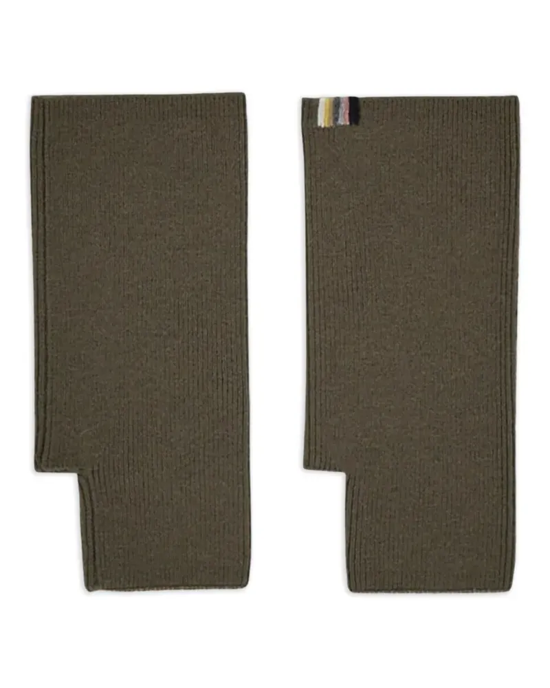 extreme cashmere n°391 Moufle ribbed gloves - Grün Grün