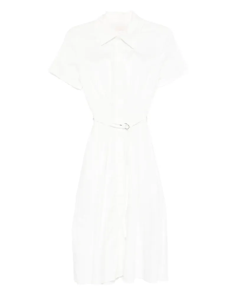 Liu Jo Midikleid mit Gürtel - Weiß Weiß
