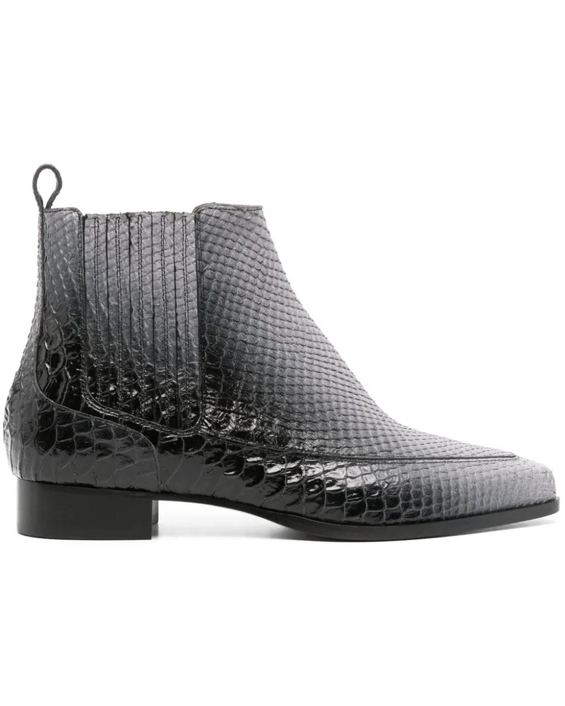 Alberta Ferretti Beatle Stiefeletten Grau