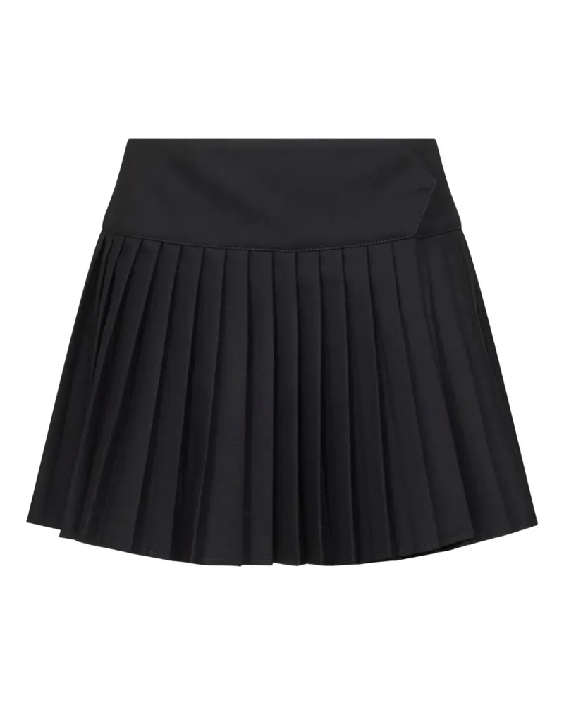 OFF-WHITE Falten-Minirock mit Logo-Print - Schwarz Schwarz
