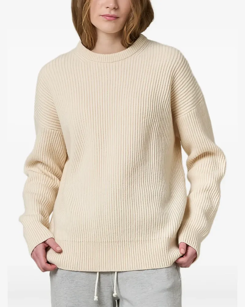Merz b. Schwanen Pullover mit Logo-Detail - Nude Nude