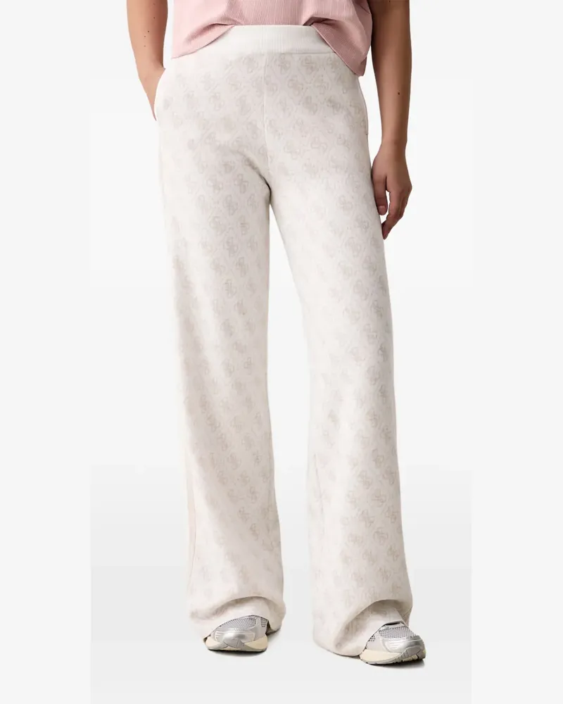 Guess Weite Jogginghose mit Logo-Jacquard - Nude Nude