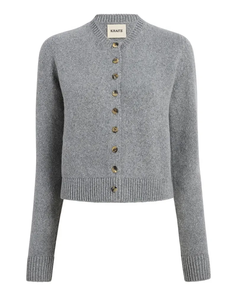 KHAITE Everheart Kaschmircardigan mit Knopfleiste - Grau Grau