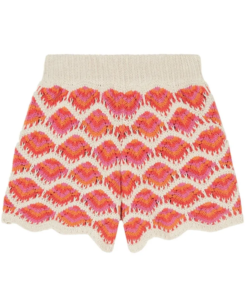 Alanui Gehäkelte Hawa Mahal Shorts - Rosa Rosa