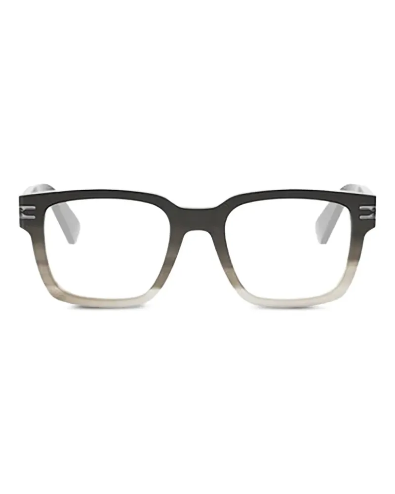 Bulgari rectangle-frame glasses - Grau Grau