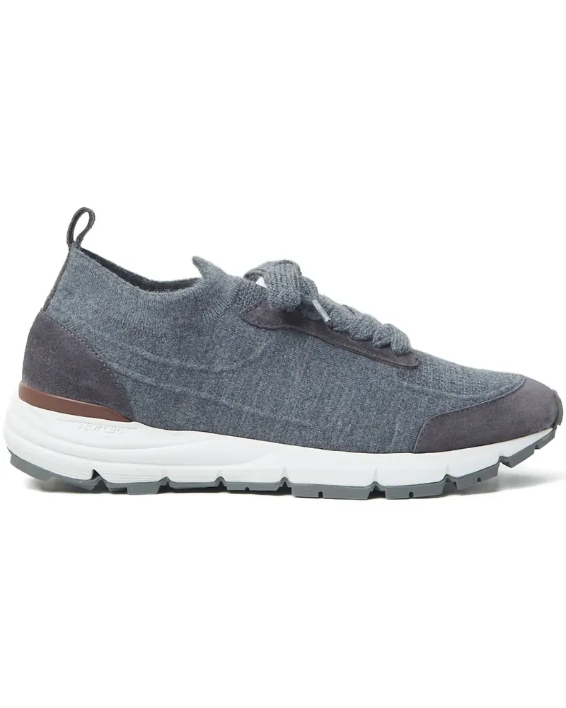Peserico Sneakers mit Wildledereinsätzen - Grau Grau