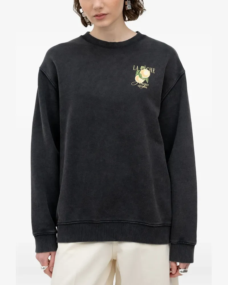 HUGO BOSS graphic-print sweatshirt - Grau Grau