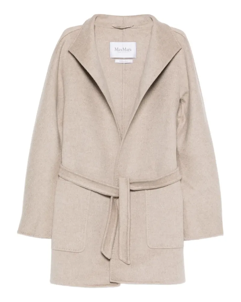 Max Mara Mantel mit Gürtel - Nude Nude
