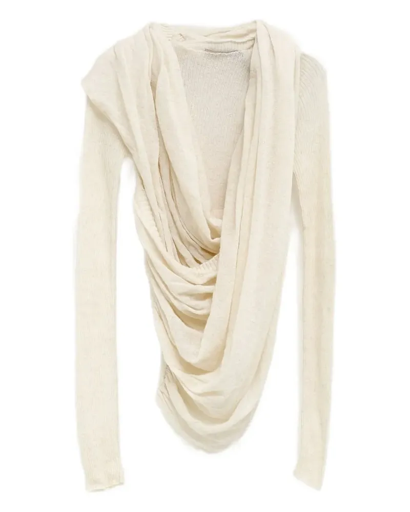 Paloma Wool cowl-effect knitted top - Weiß Weiß