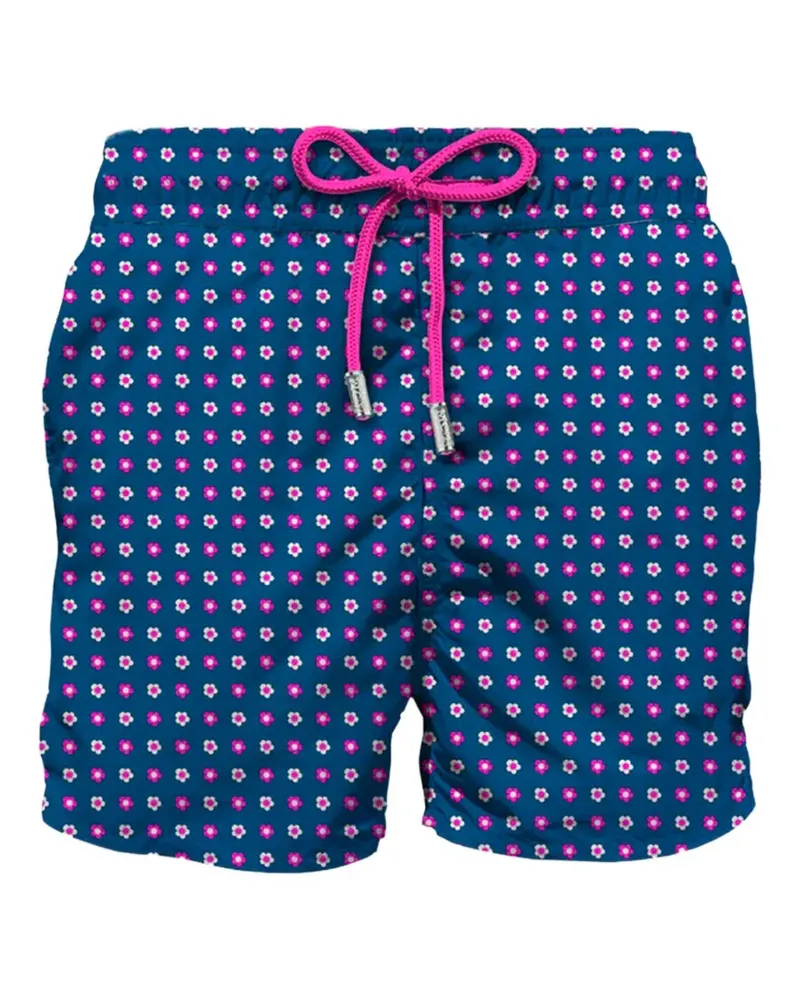 MC2 Saint Barth Lighting Micro Stret floral-print swim shorts - Blau Blau