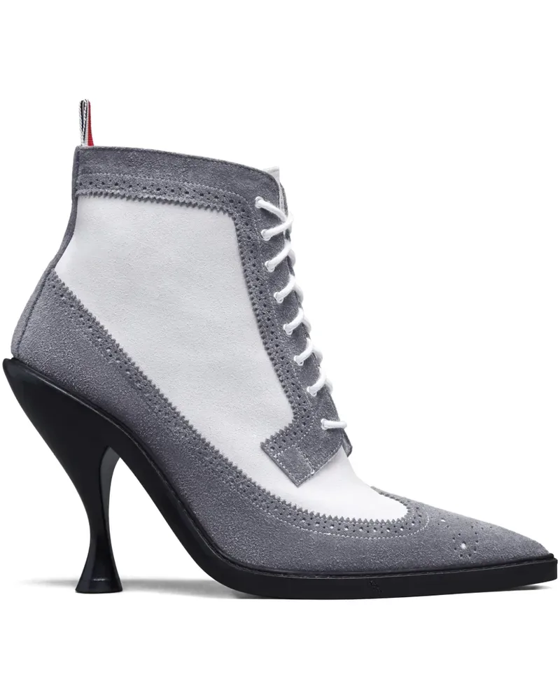 Thom Browne Schnürstiefel mit Kontrasteinsatz - Grau Grau