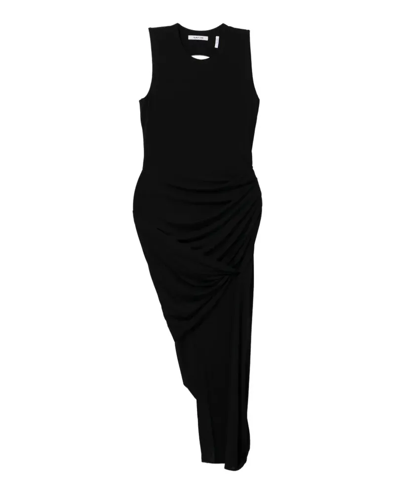 Helmut Lang Asymmetrisches Kleid - Schwarz Schwarz