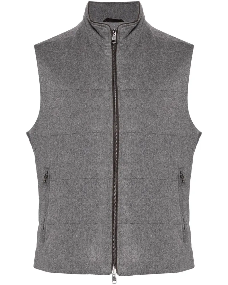 N.Peal Belgravia Weste - Grau Grau