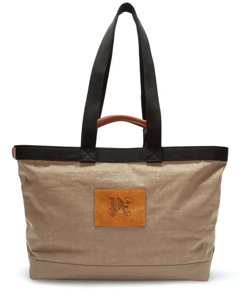 Palm Angels Shopper mit Logo-Patch - Nude Nude