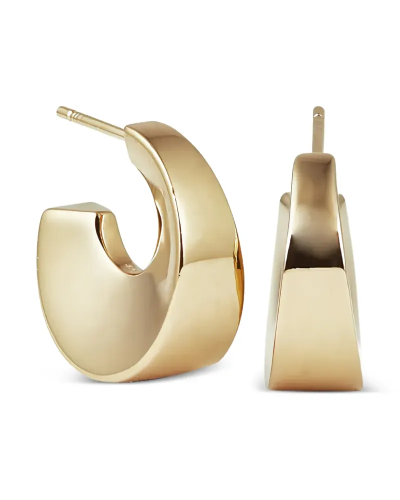 OTIUMBERG Breite Arch Creolen - Gold Gold