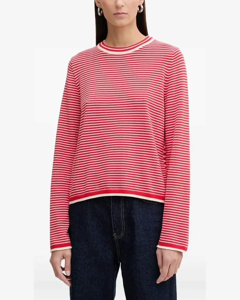 Marc O'Polo Gestreifter Pullover - Rot Rot