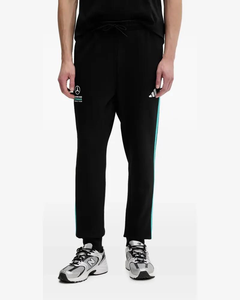adidas Mercedes-AMG Petronas side-stripe track pants - Schwarz Schwarz