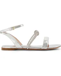 Giambattista Valli Sandalen mit Kristallen Silber