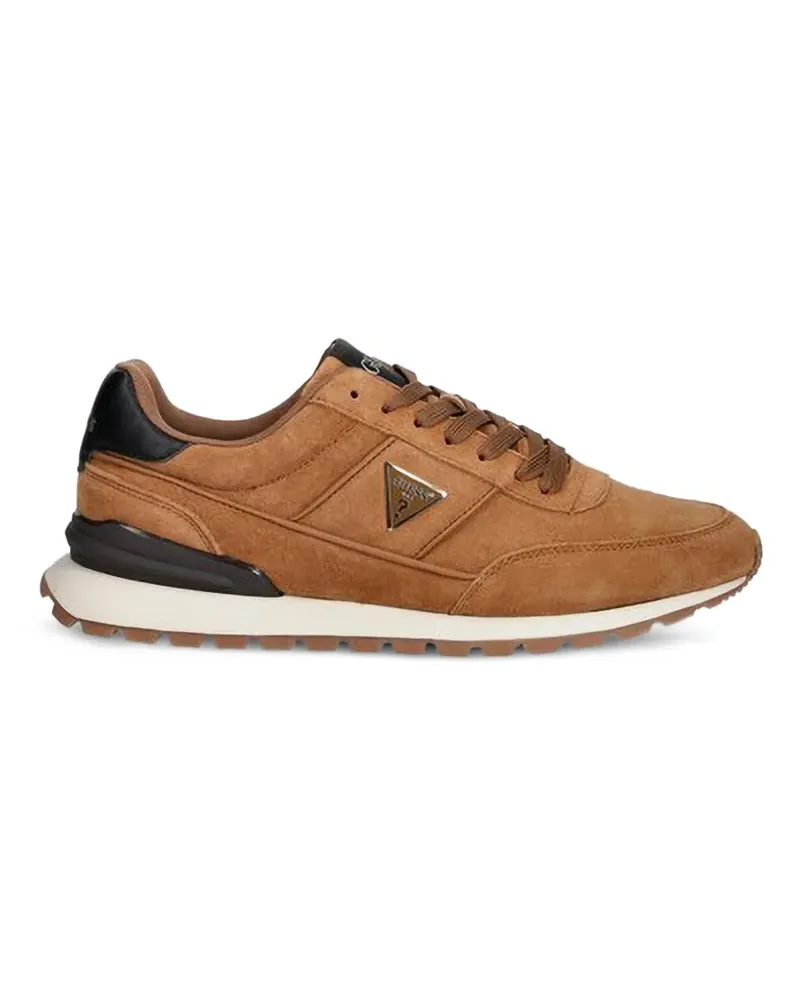Guess Rexlor Sneakers mit Logo-Schild - Braun Braun