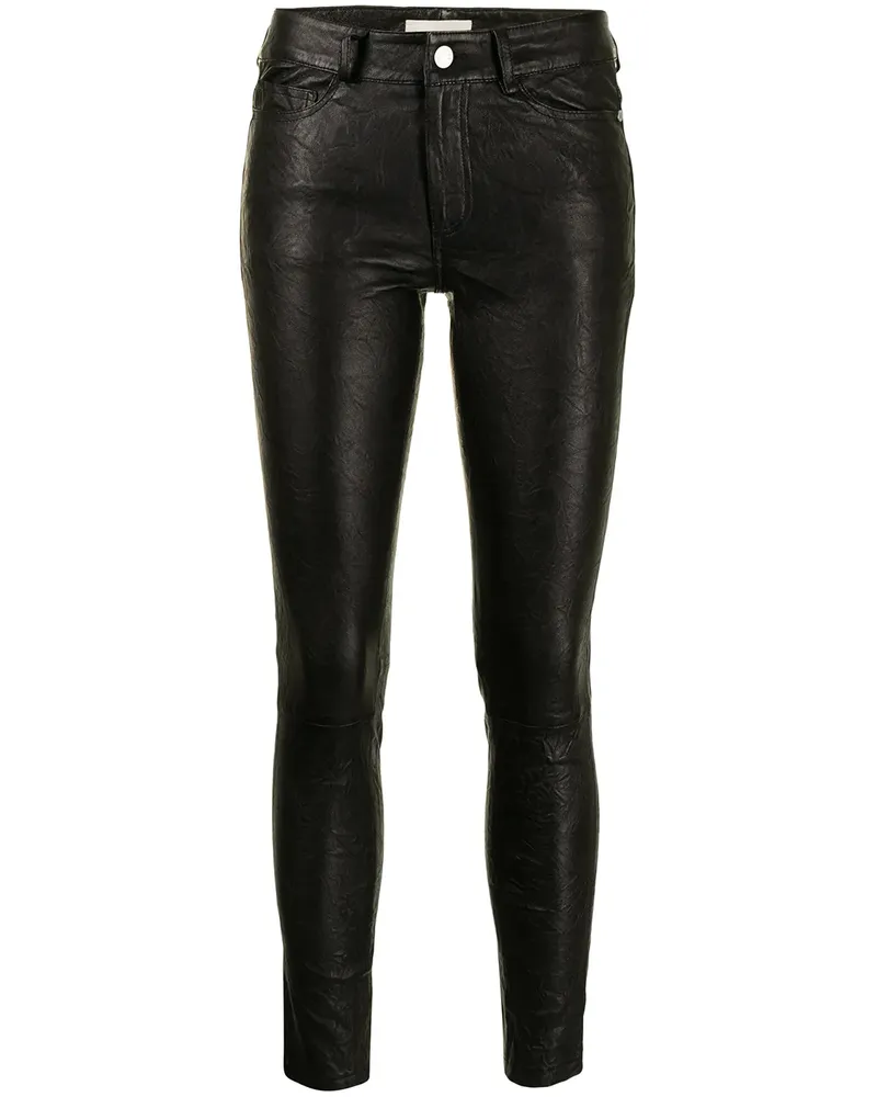 Zadig & Voltaire Skinny-Hose aus Lammleder - Schwarz Schwarz