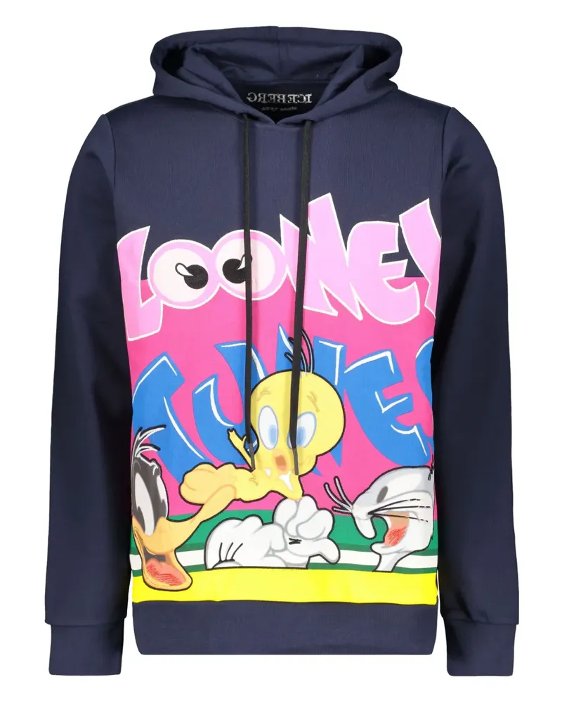 Iceberg Hoodie mit grafischem Print - Blau Blau