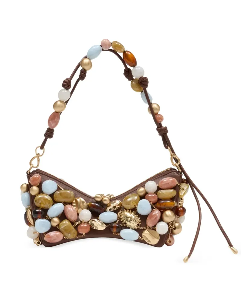 Cult Gaia Mini Mercier Schultertasche - Braun Braun