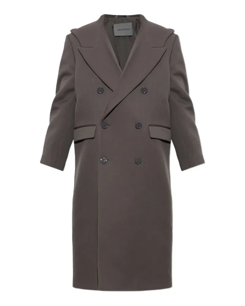 Balenciaga Kapuzenmantel - Grau Grau