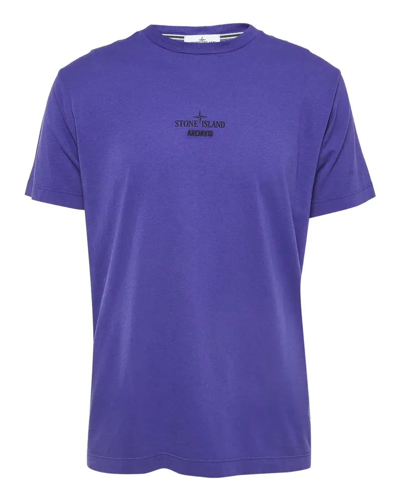 Stone Island Klassisches T-Shirt - Blau Blau