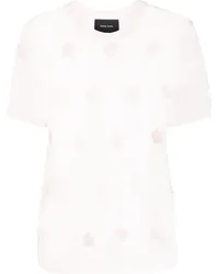 Simone Rocha T-Shirt mit Cut-Outs Rosa