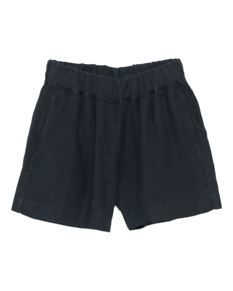 120% Lino Leinenshorts mit Stretchbund - Blau Blau
