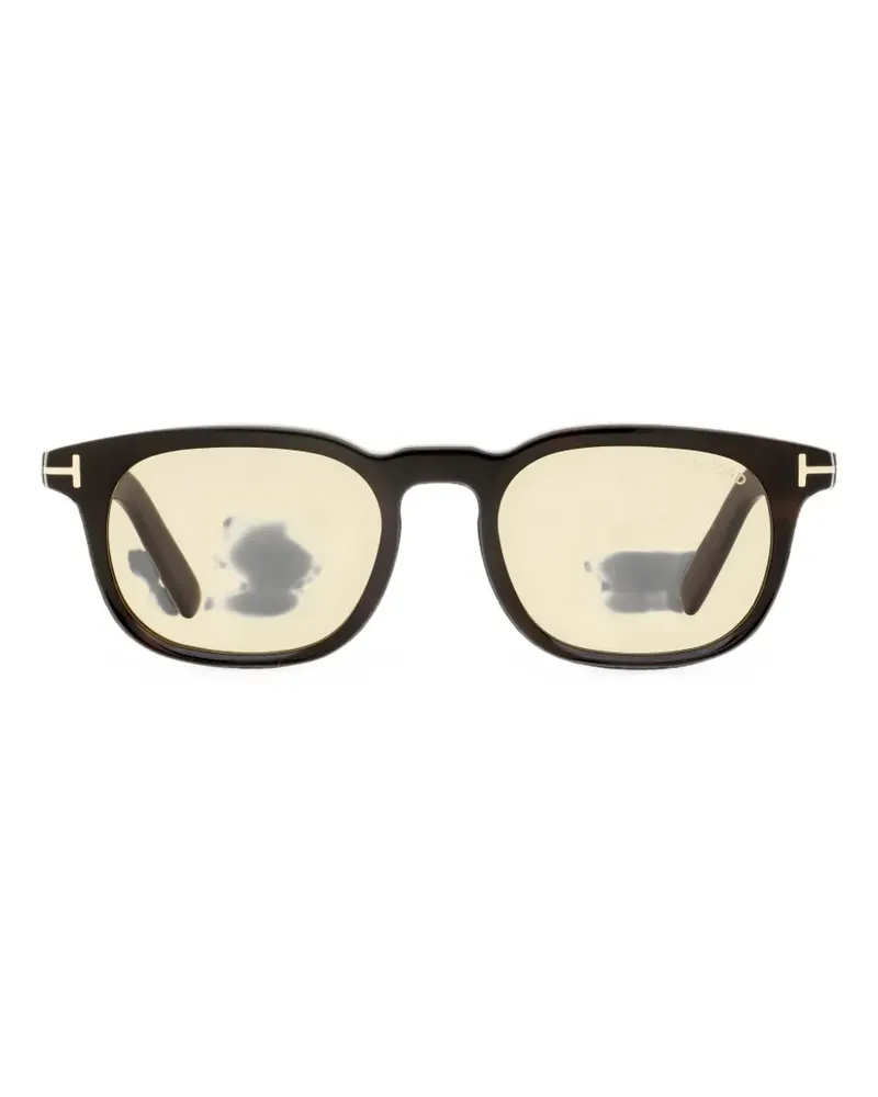 Tom Ford Alternative Fit rectangular-frame sunglasses - Braun Braun