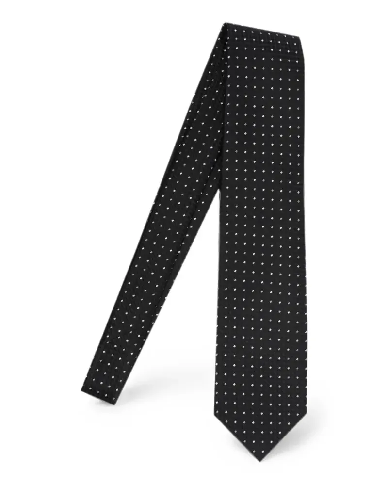 Tom Ford polka-dot silk tie - Schwarz Schwarz