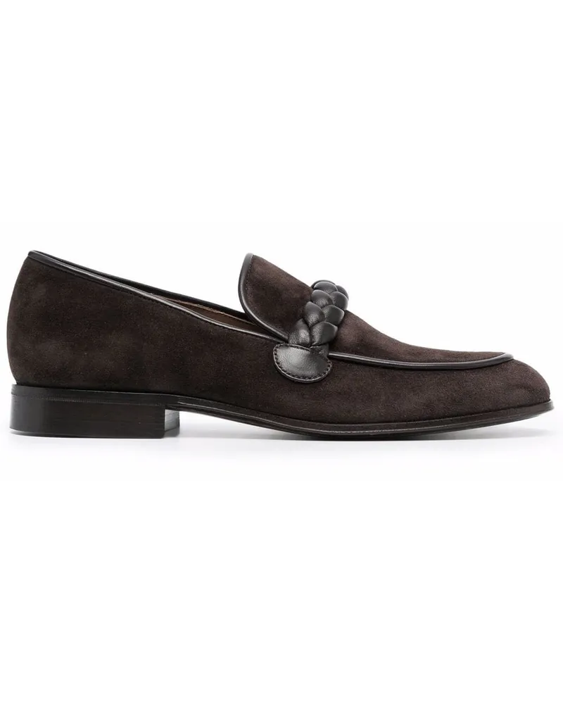 Gianvito Rossi Massimo Loafer aus Wildleder - Braun Braun
