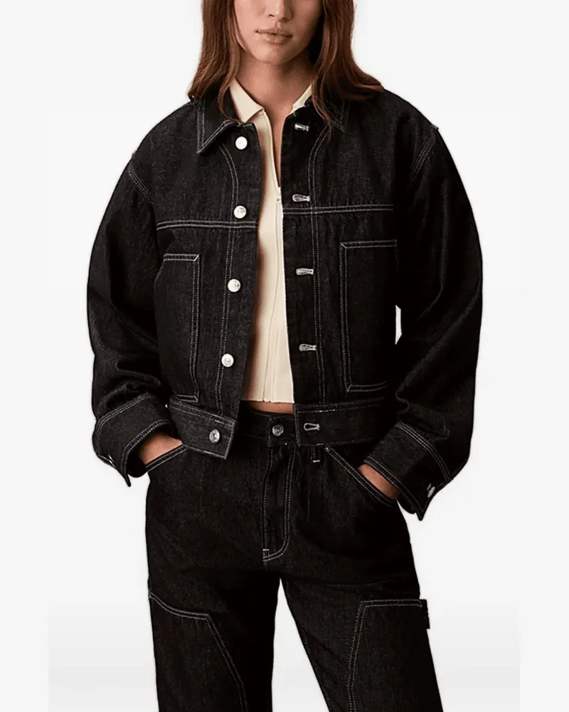 Calvin Klein button-up denim jacket - Blau Blau