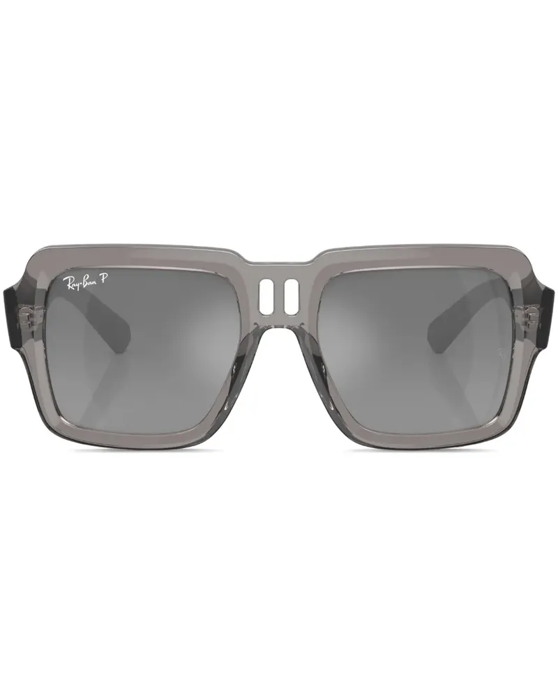 Ray Ban Magellan Sonnenbrille mit eckigem Gestell - Grau Grau
