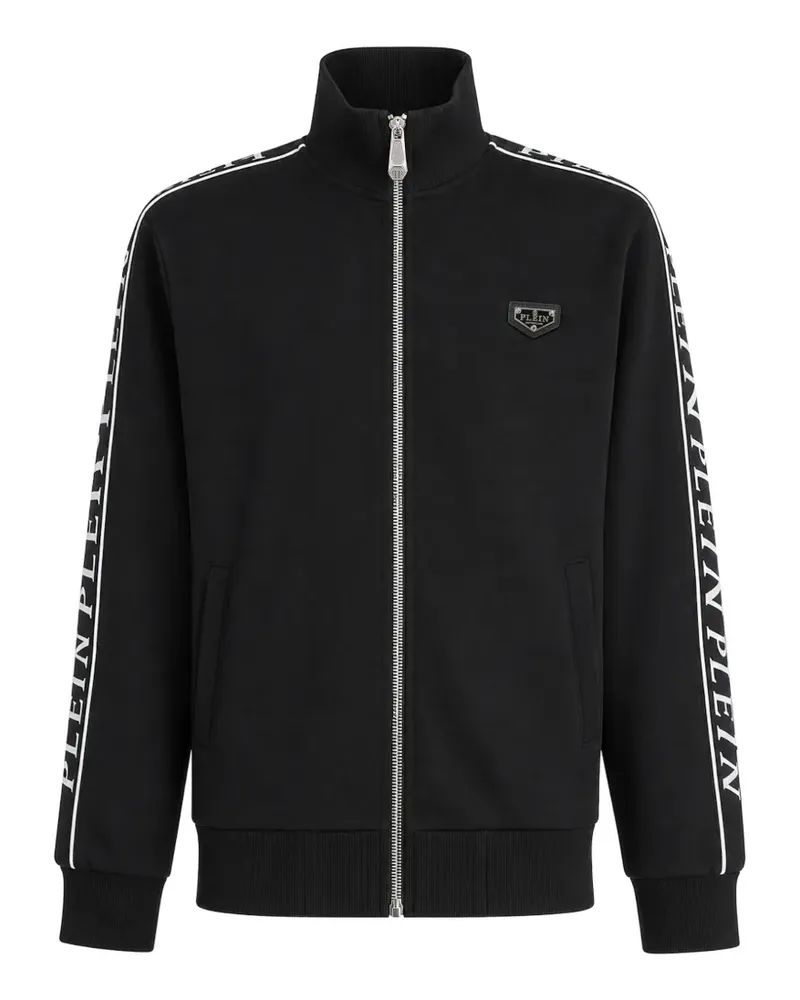Philipp Plein Joggingjacke mit Logo-Streifen - Schwarz Schwarz