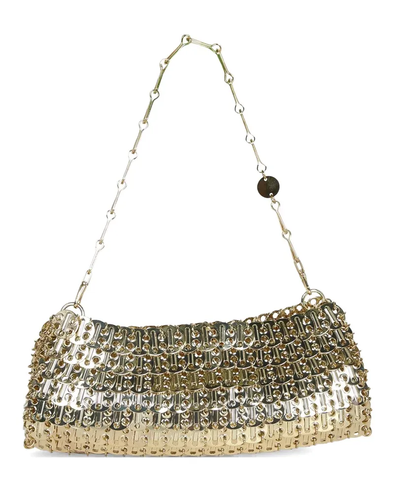 Paco Rabanne disc-embellished chain-link shoulder bag - Gold Gold