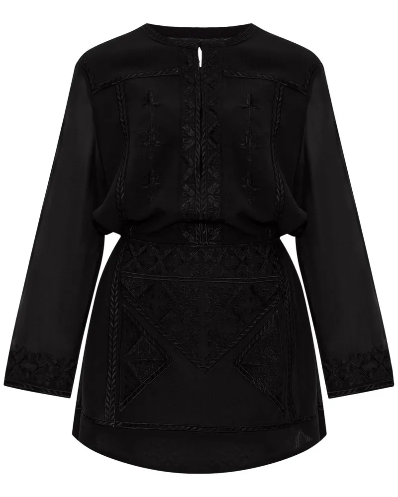 Isabel Marant Oaria Minikleid - Schwarz Schwarz