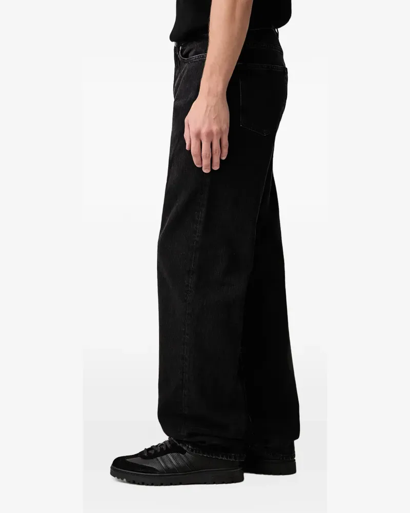 Lacoste 5-pocket straight cut indigo jeans - Schwarz Schwarz