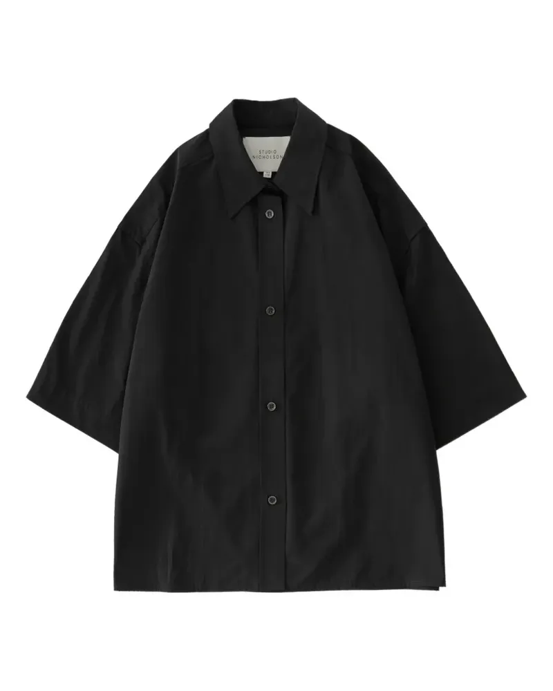 Studio Nicholson Tocoa shirt - Schwarz Schwarz