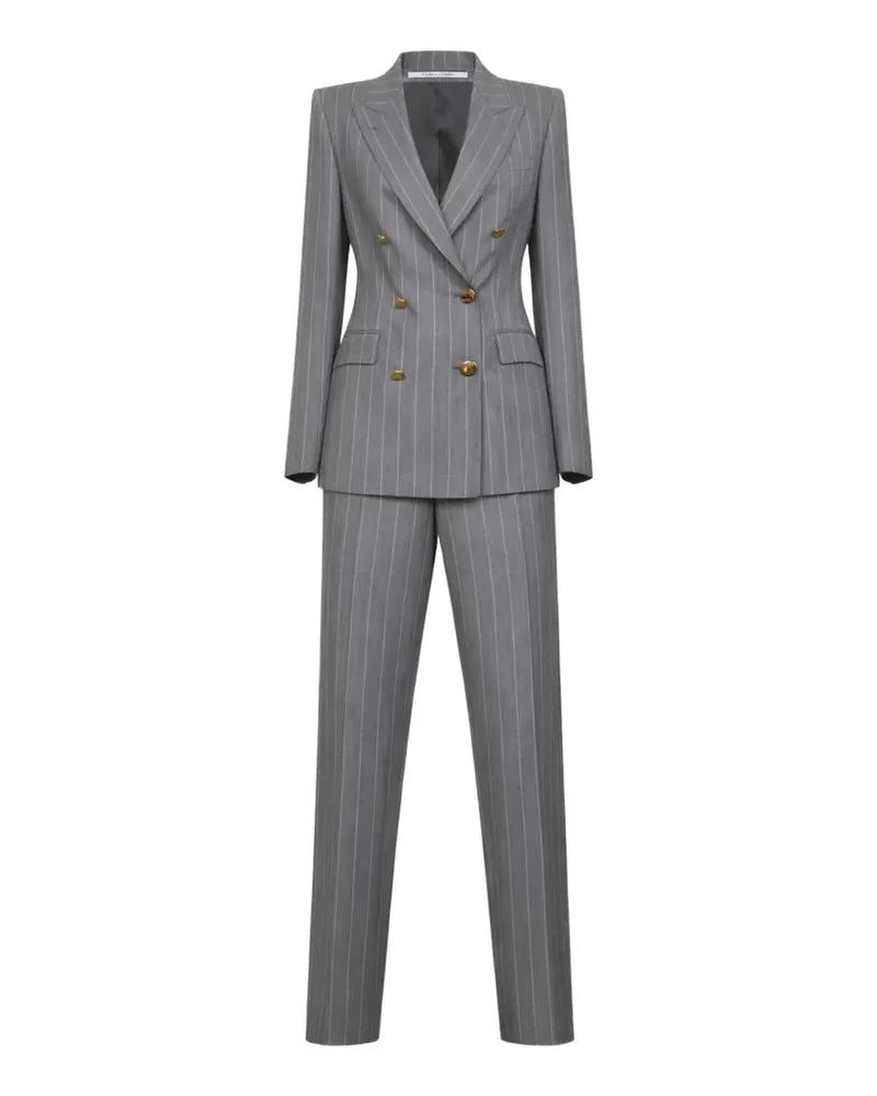 Tagliatore pinstriped double-breasted blazer - Grau Grau
