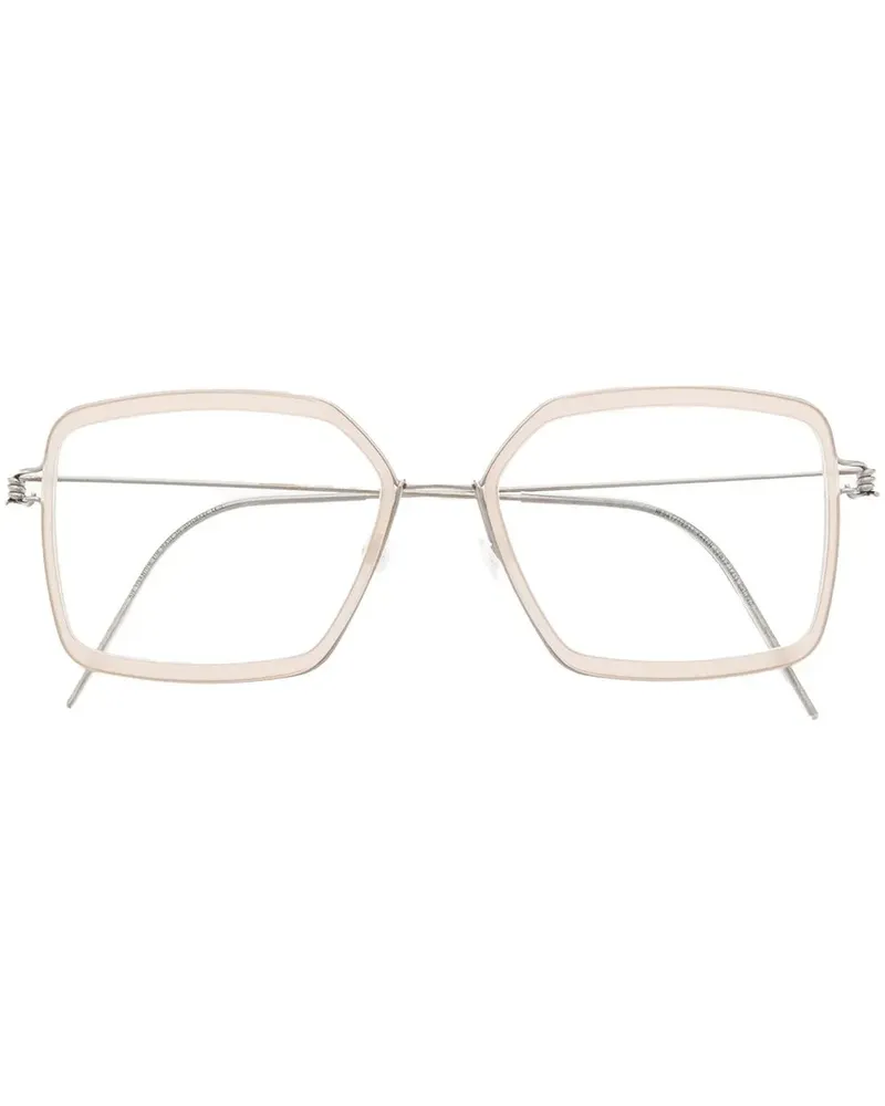 Lindberg Brille mit eckigem Gestell - Nude Nude