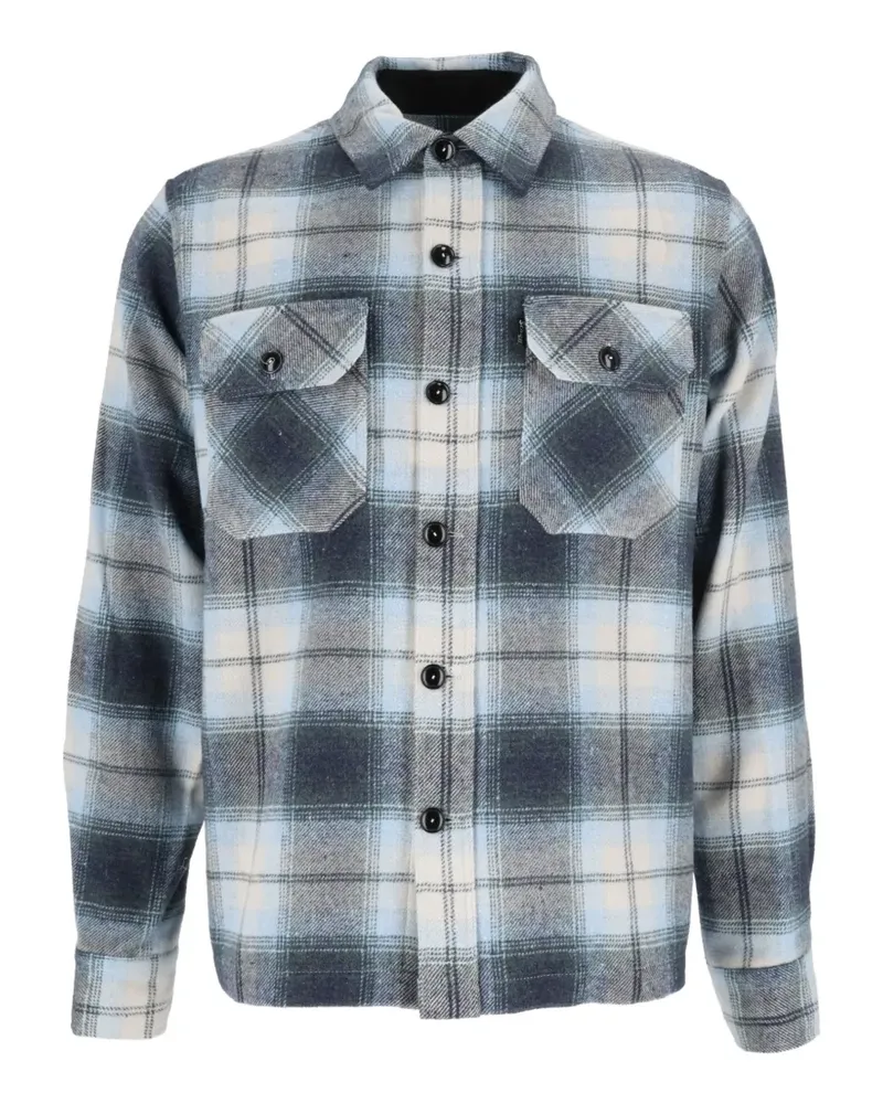 Schott N.Y.C check-print over-shirt - Blau Blau