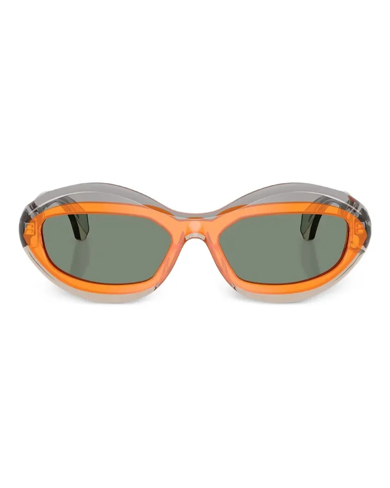 Alain Mikli Sonnenbrille mit ovalem Gestell - Grau Grau