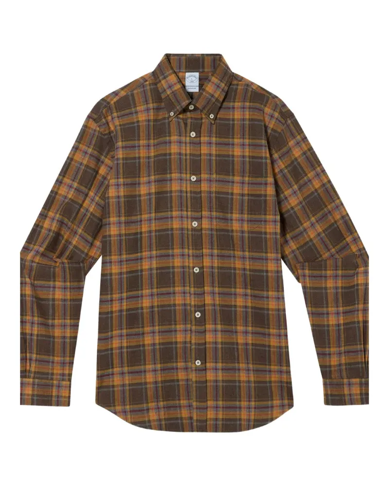 Brooks Brothers Kariertes Hemd - Braun Braun