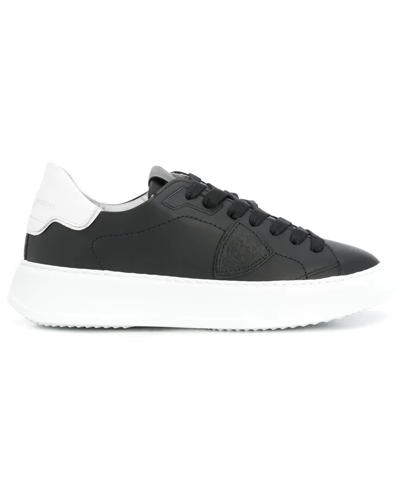 Philippe Model Sneakers mit Logo - Schwarz Schwarz